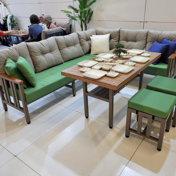 Bahçeme Çamlıca Alüminyum Puf 40x40x40 cm - İstenilen Ölçülerde Üretim - Resim 3