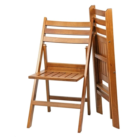 Bahçeme Albatros Katlanır Ahşap Sandalye - Masif Gürgen Teras Balkon Bahçe Sandalyesi - Resim 2