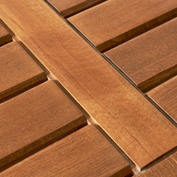 Bahçeme Yönetmen LX Katlanır Ahşap Bahçe Balkon Seti: 80x140 Masa + 4 Sandalye - Resim 10