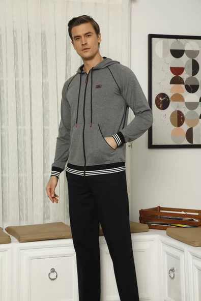 Kocabey 7208 Erkek Kapişonlu Eşofman Takım - Resim 2