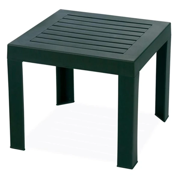 Papatya Suda Plastik Sehpa Yeşil 40x40x35 cm - Taşınabilir Demonte Yapı ürün görseli 1