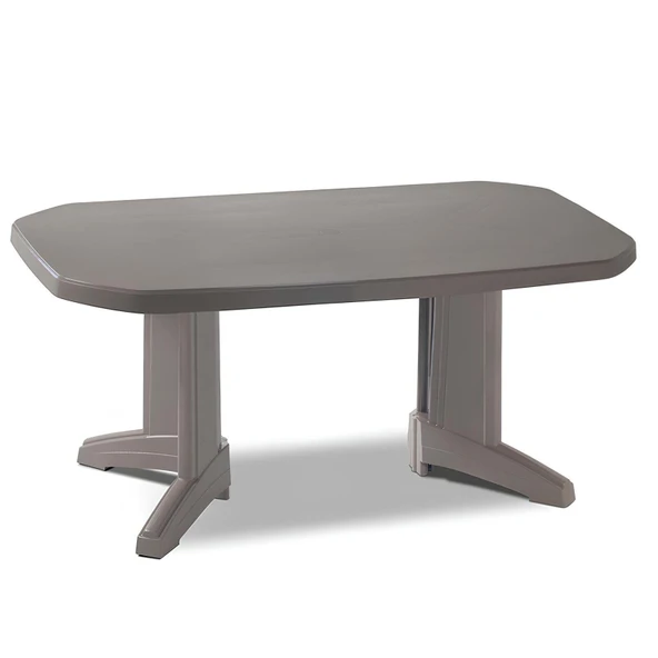 Papatya Laguna 100x165 Yeşil Masa - 8 Kişilik Balkon Bahçe Veranda Teras Dış mekan Masası - Resim 3