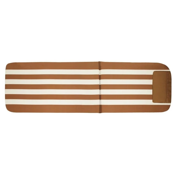 Papatya Şezlong Minderi Teak Ekru Çizgili 55X185 cm ürün görseli 1