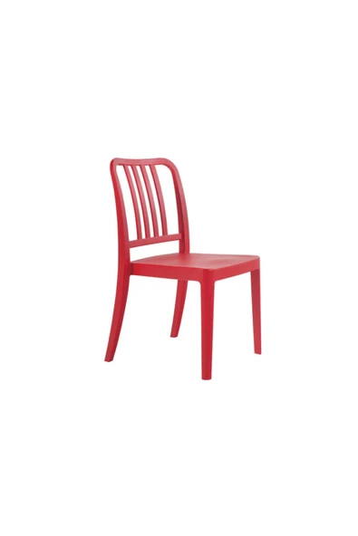 Papatya Varia Sandalye - Bahçe, Balkon, Mutfak Sandalyesi -Kırmızı ürün görseli 1