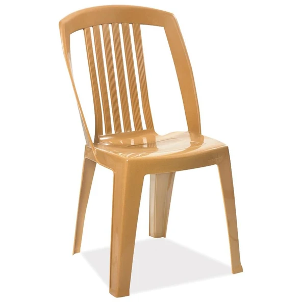 Papatya Favori Sandalye Teak 4lü - Plastik Bahçe Balkon Sandalyesi - Resim 5