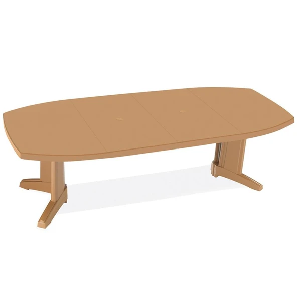 Papatya Magnum I Plastik Bahçe Masası 115x195 Teak - Resim 5