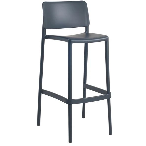 Papatya Joy Bar Sandalyesi 75 Cm Kırmızı - Kolçaksız - Resim 9