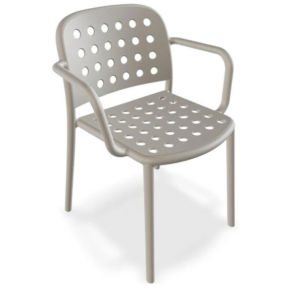 Papatya Bomonti Sandalye Servi Yeşil - Plastik Bahçe Balkon Mutfak Sandalyesi - Resim 10