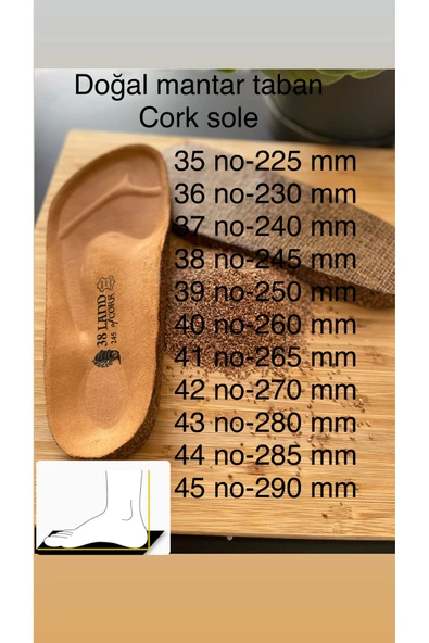 Land of Cork Anatomik Parmak Arası Terlik Elyapımı Kadın Terlik Süet Deri Mantar Taban, Ark Destekli - Resim 6