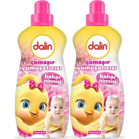 Dalin Çamaşır Yumuşatıcı 1500ML Bahar Ninnisi (2 Li Set) (Bebeklere Özel) ürün görseli 1