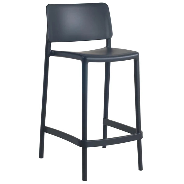 Papatya Joy Bar Sandalyesi 65 Cm Küllü Kahve - Kolçaksız - Resim 4