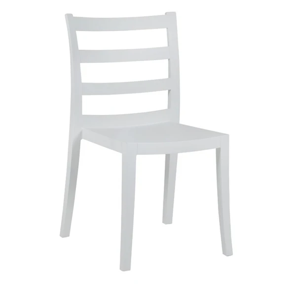 Papatya Nosta Sandalye - Bahçe Balkon Mutfak Sandalyesi Beyaz - Resim 6