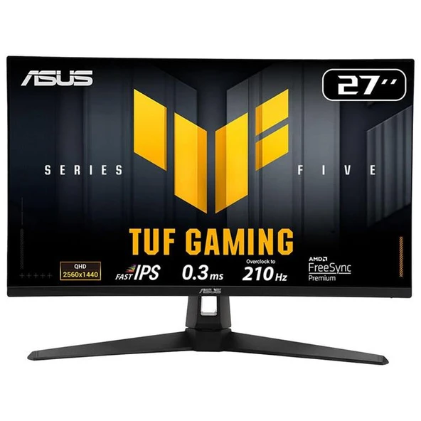 ASUS TUF GAMING VG27AQ5A 27 FAST IPS 2560x1440 0.3MS 210HZ 300CS DP HDMI VESA ürün görseli 1