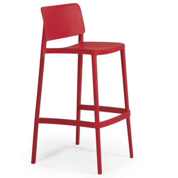 Papatya Joy Bar Sandalyesi 75 Cm Deniz Mavisi - Kolçaksız - Resim 8