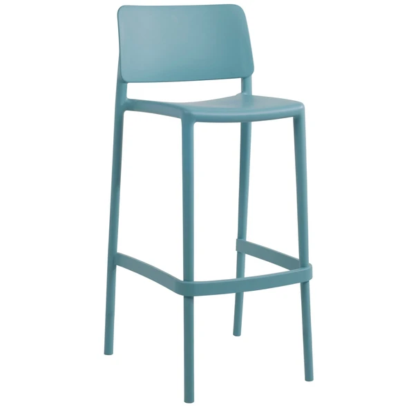 Papatya Joy Bar Sandalyesi 75 Cm Beyaz - Kolçaksız - Resim 6