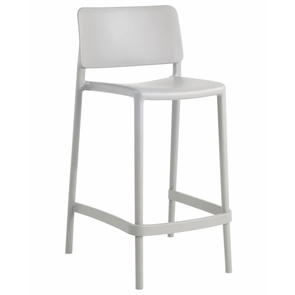 Papatya Joy Bar Sandalyesi 65 Cm Kırmızı - Kolçaksız - Resim 4