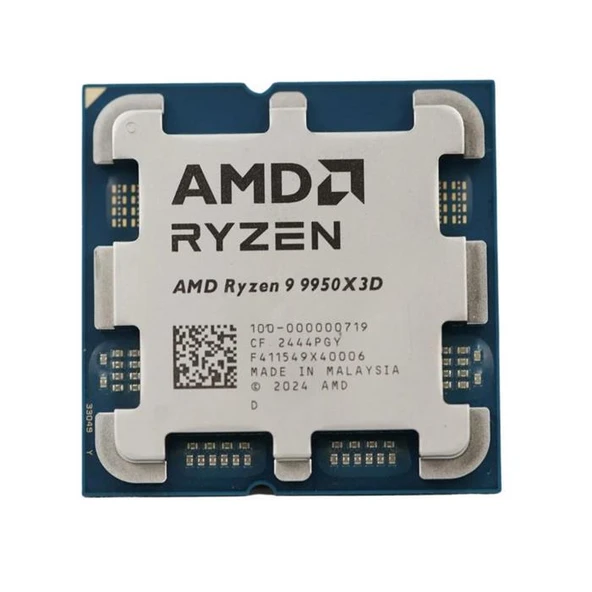 TRAY - AMD Ryzen 9 9950X3D 4.30GHz 128MB AM5 İşlemci (Grafik Kart VAR, Fan YOK) ürün görseli 1
