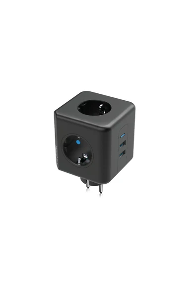 Piranha 45510 16A Akım Korumalı 3 Lü Priz 2XUSB 1XTYPE-C - Resim 3