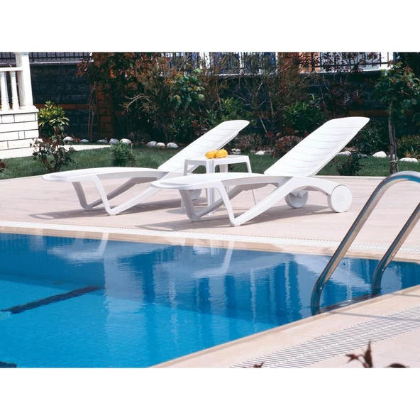 Papatya Elegance Plastik Şezlong Beyaz (4 ADET) - Resim 10