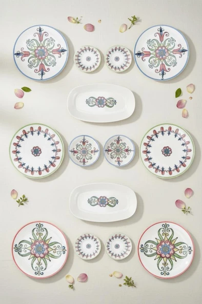 Bambum Moderna - 14 Parça Kahvaltı Takımı Tulip ürün görseli 1