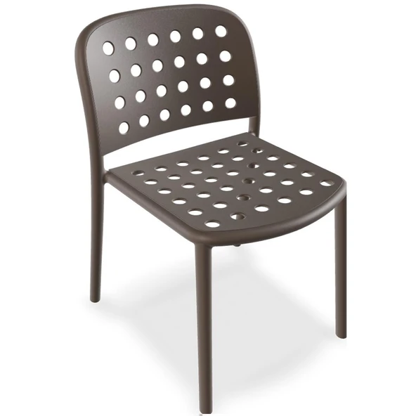 Papatya Bomonti Sandalye Antrasit - Plastik Bahçe Balkon Mutfak Sandalyesi - Resim 8