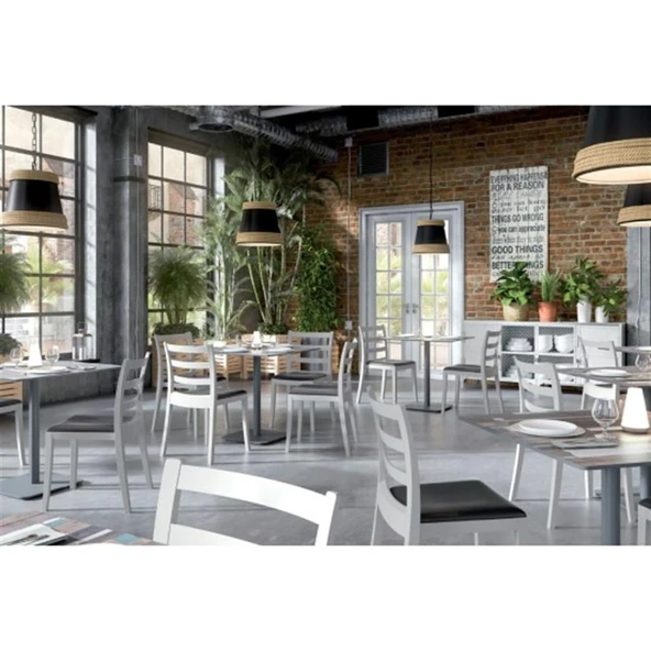 Papatya Nosta Sandalye - Bahçe Balkon Mutfak Sandalyesi Deniz Mavi - Resim 10