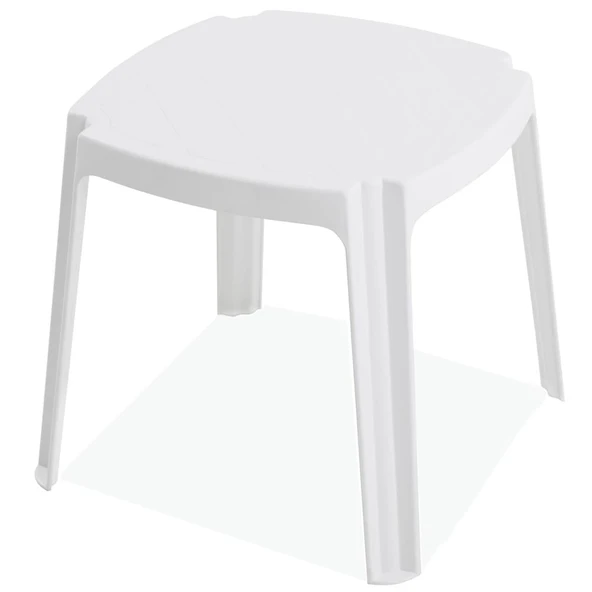 Papatya Royal Plastik Sehpa Beyaz 48x48x43 cm - İstiflenebilir, UV Korumalı ürün görseli