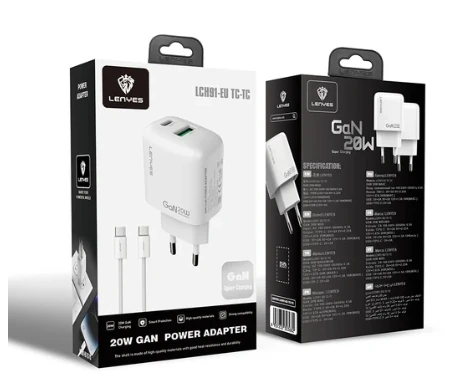 Lenyes LCH91-TC-L 20 W Lightning Kablolu Hızlı Şarj Aleti - Resim 3