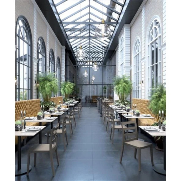 Papatya Nosta Sandalye - Bahçe Balkon Mutfak Sandalyesi Antrasit - Resim 9