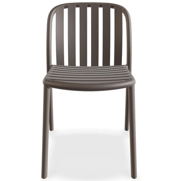 Papatya Galata Sandalye Bej 2li Paket - Plastik Bahçe Balkon Mutfak Sandalyesi - Resim 4