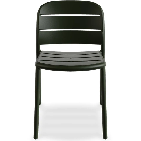 Papatya Beykoz Sandalye Servi Yeşil - Plastik Bahçe Balkon Mutfak Sandalyesi - Resim 5