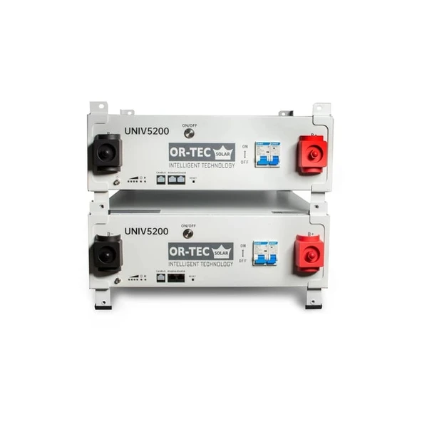 Ortec Lityum 5.2 kWh 51.2V 102Ah LiFePO4 Batarya UNIV5200 - Resim 2