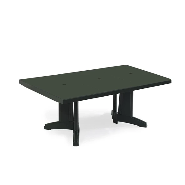 Papatya Katar Plastik Masa - Bahçe Masası 115x180cm 8 Kişilik - Yeşil Renk - Resim 1