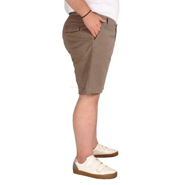 Büyük Beden Erkek Kapri Yancep Nice Classic 21402 Toprak - Resim 2