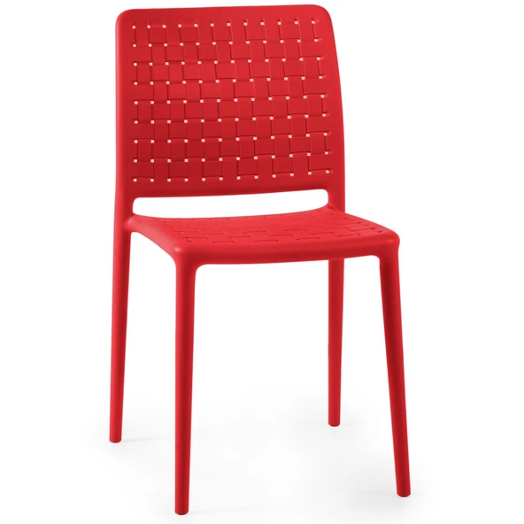 Papatya Fame Sandalye Kırmızı - Bahçe, Mutfak, Balkon Sandalyesi ürün görseli 1
