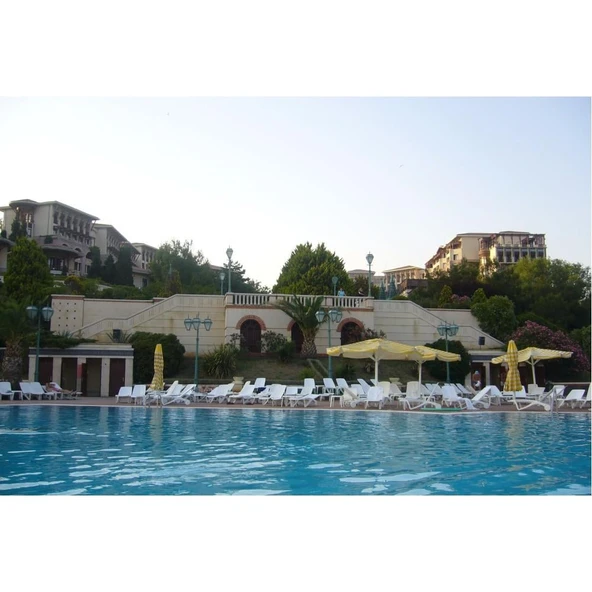 Papatya Elegance Plastik Şezlong Beyaz - Bahçe Balkon Plaj Şezlongu - Resim 7