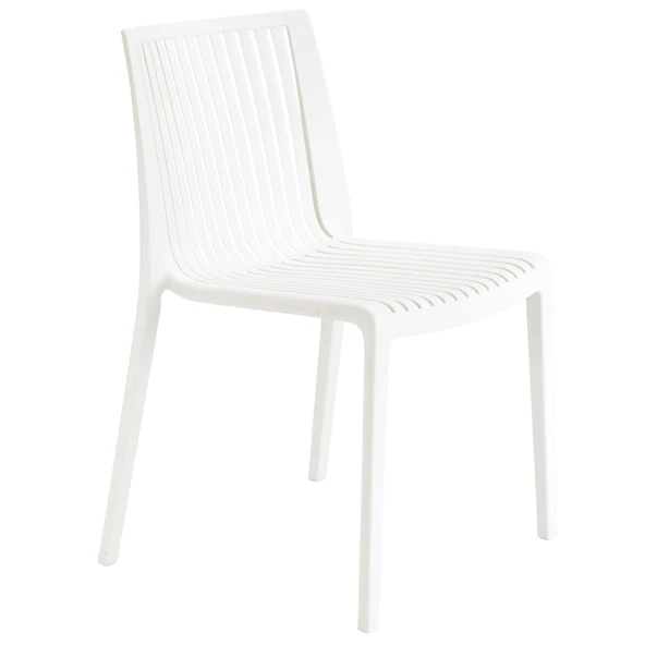 Papatya Cool Plastik Sandalye 4lü Paket Mor - Bahçe Balkon Mutfak Sandalyesi - Resim 2