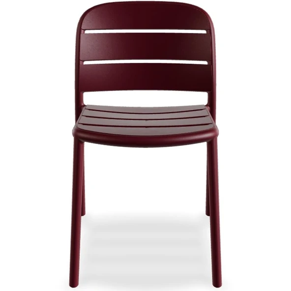 Papatya Beykoz Sandalye Açık Gri - Plastik Bahçe Balkon Mutfak Sandalyesi - Resim 5