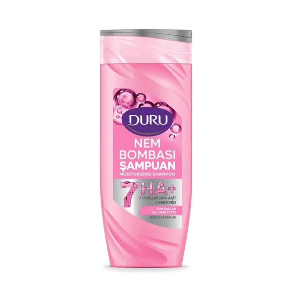 Duru Nem Bombası Şampuan Yıpranmış Saçlar ve Tüm Saçlar İçin 400 ml 2 li Set - Resim 3