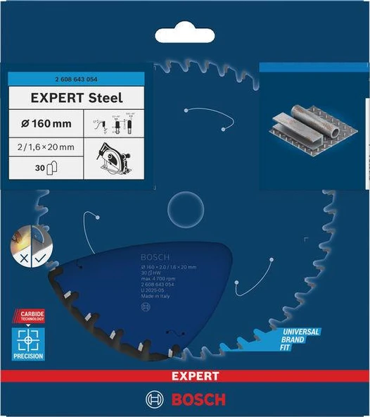 EXP Steel Daire Testere Bıçağı 160*20 MM 30D ürün görseli