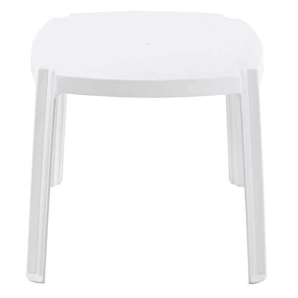 Papatya Royal Plastik Sehpa Beyaz 2li Paket - İstiflenebilir, UV Korumalı - Resim 3