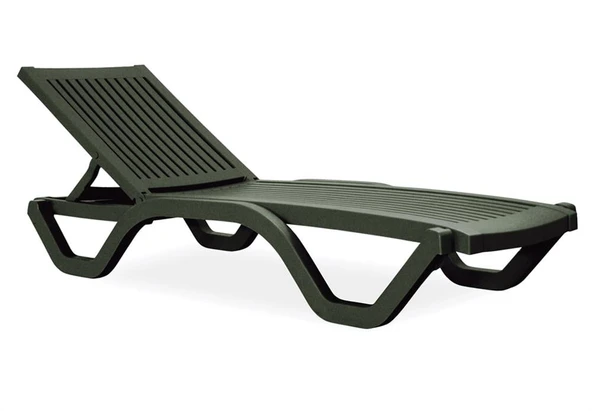 Papatya Myra Kolsuz Şezlong Küllü Kahve - Plaj Havuz Bahçe Şezlong - Resim 6