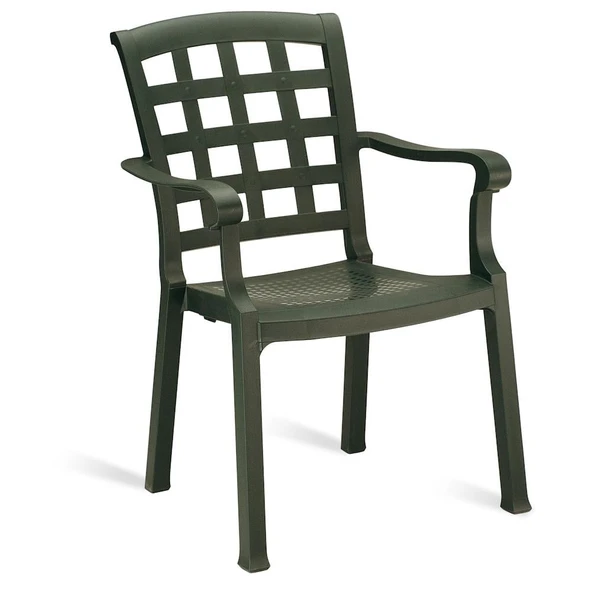 Papatya Pasha Plastik Koltuk Küllü Kahve 4lü Paket - Bahçe, Balkon, Teras Sandalyesi - Resim 3