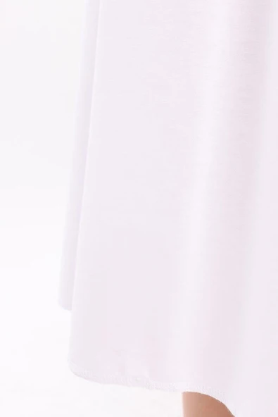 Kolsuz Uzun Düz Elbise - Resim 2