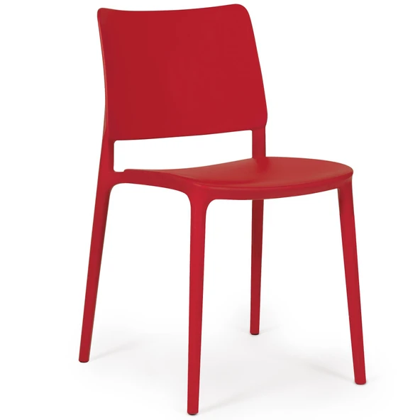 Papatya Joy Sandalye - Bahçe Balkon Mutfak Sandalyesi -Siyah - Resim 3