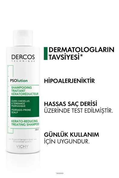 Vichy Dercos Psolution Şampuan Pullanmaya Karşı Soyucu Etki 200 ml - Resim 7
