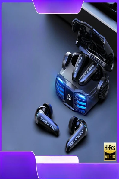 Profesyonel Kablosuz Oyuncu Kulaklık Wireless LED Işıklı Gaming Headset Hassas Ses Algılamalı RGB - Resim 3