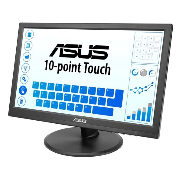 ASUS VT169HE 15.6 IPS 1920X1080 5MS 60HZ 220CD HDMI VGA VESA 3YIL 10 PARMAK DOKUNMATIK EYECARE MONİTÖR ürün görseli 1
