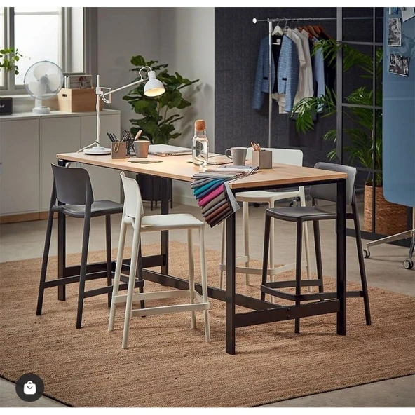 Papatya Joy Bar Sandalyesi 65 Cm Kırmızı - Kolçaksız - Resim 8