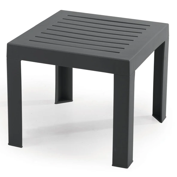 Papatya Suda Plastik Sehpa Beyaz 40x40x35 cm - Taşınabilir Demonte Yapı - Resim 2